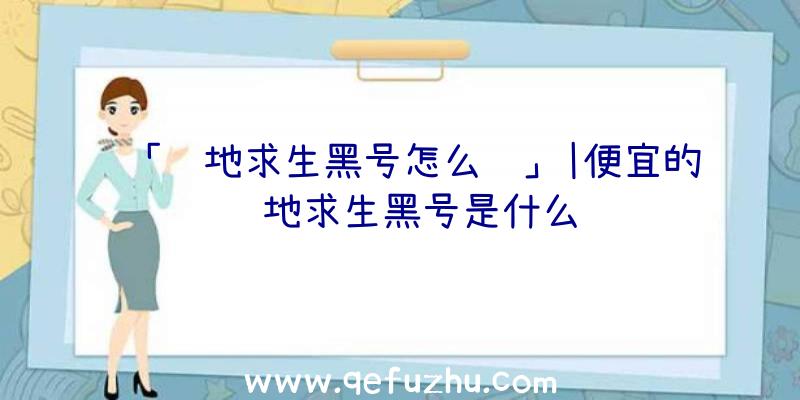 「绝地求生黑号怎么调」|便宜的绝地求生黑号是什么